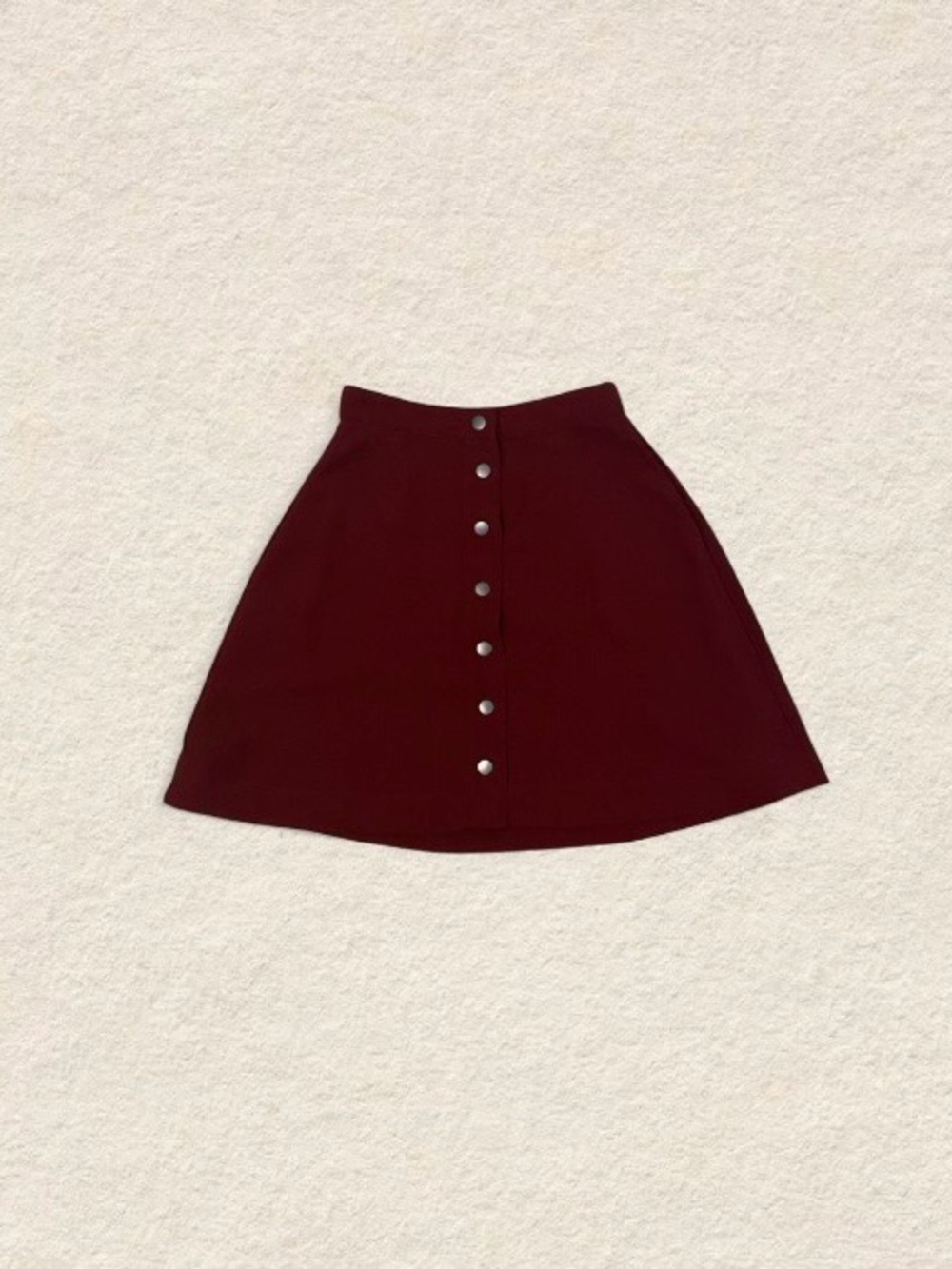 Avec Les Filles Burgundy A-Like Skirt